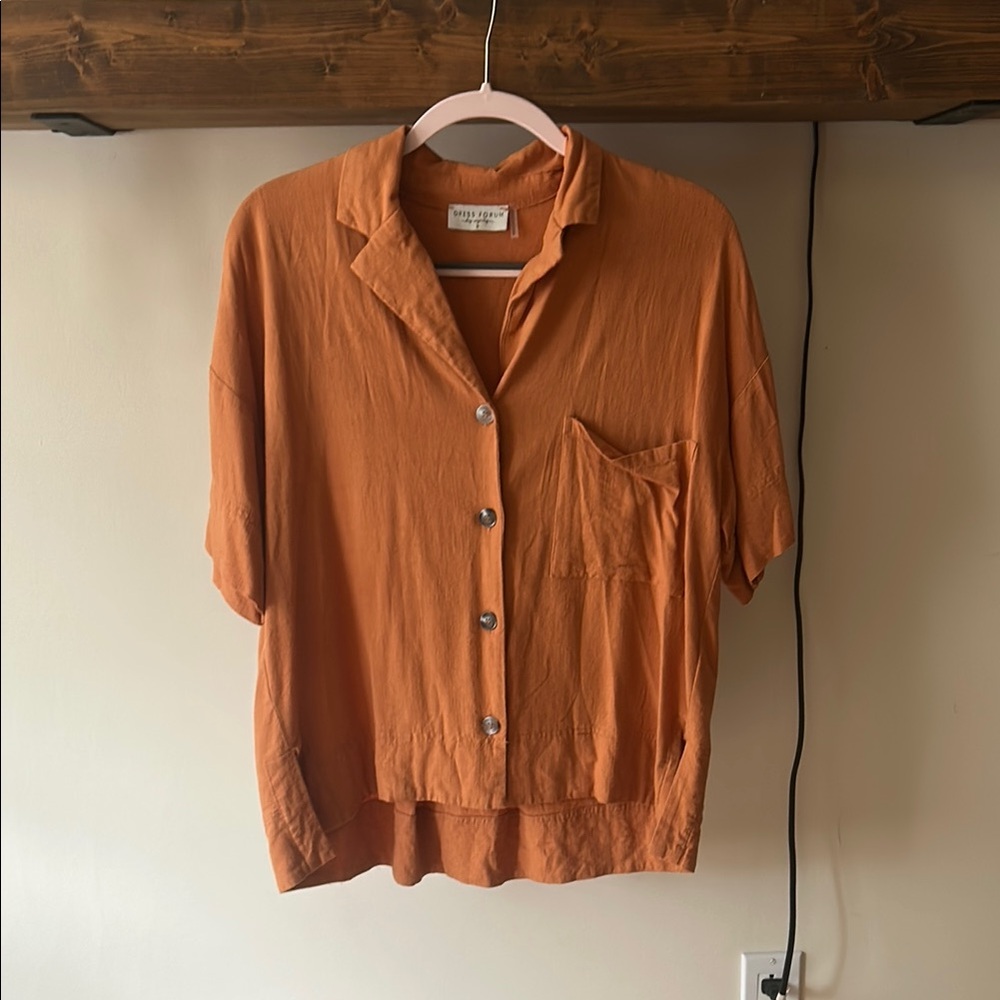 Dress Forum Oversized Linen Button Down